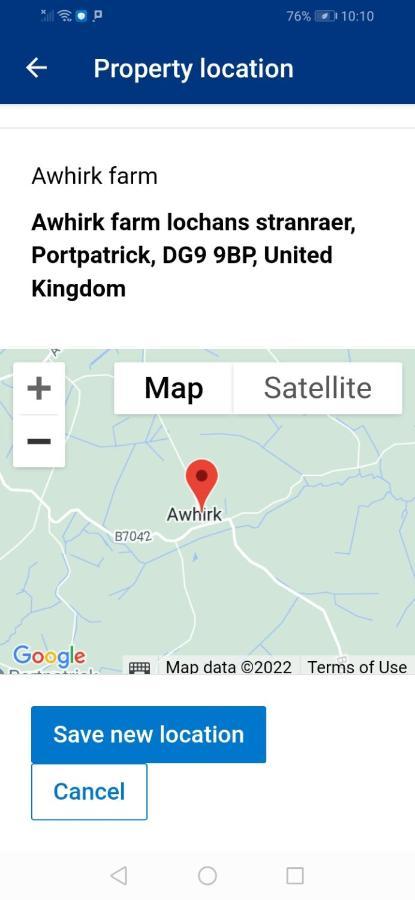 Awhirk Farm Bed & Breakfast Portpatrick Bagian luar foto